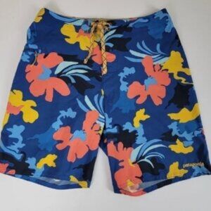 Patagonia Multi Color 20" Stretch Plaining Swim/Boardshorts Sz 32 (M) NWOT
